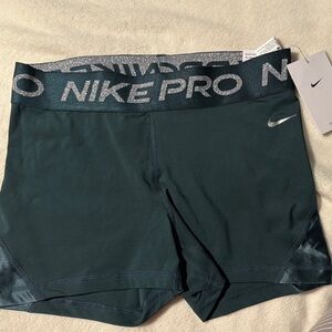 Nike Pro Dark Green Shorts